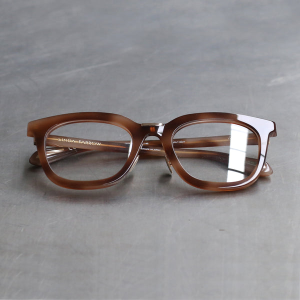 LINDA FARROW LFL1102C7OPT Horn Light Gold Glasses
